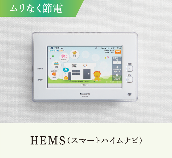 ムリなく節電HEMS（スマートハイムナビ）