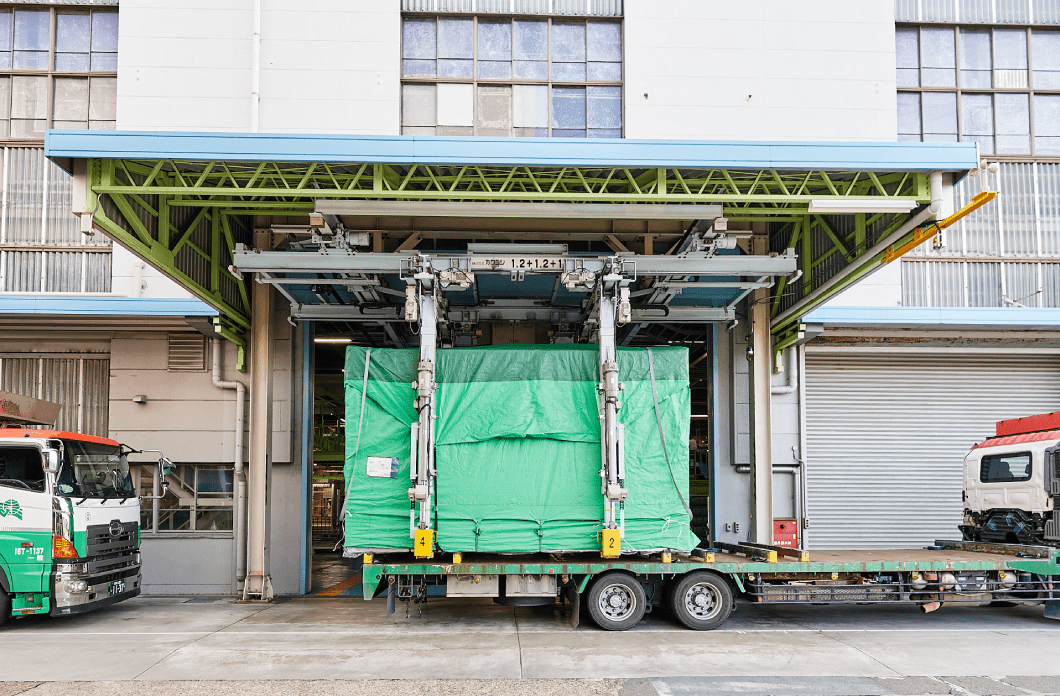 完成したユニットは丁寧に養生されて出荷されます。