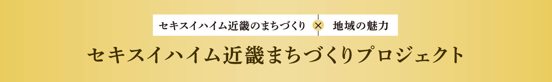 セキスイハイム近畿まちづくりプロジェクト