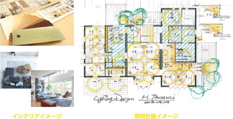 インテリアイメージ／照明計画イメージ