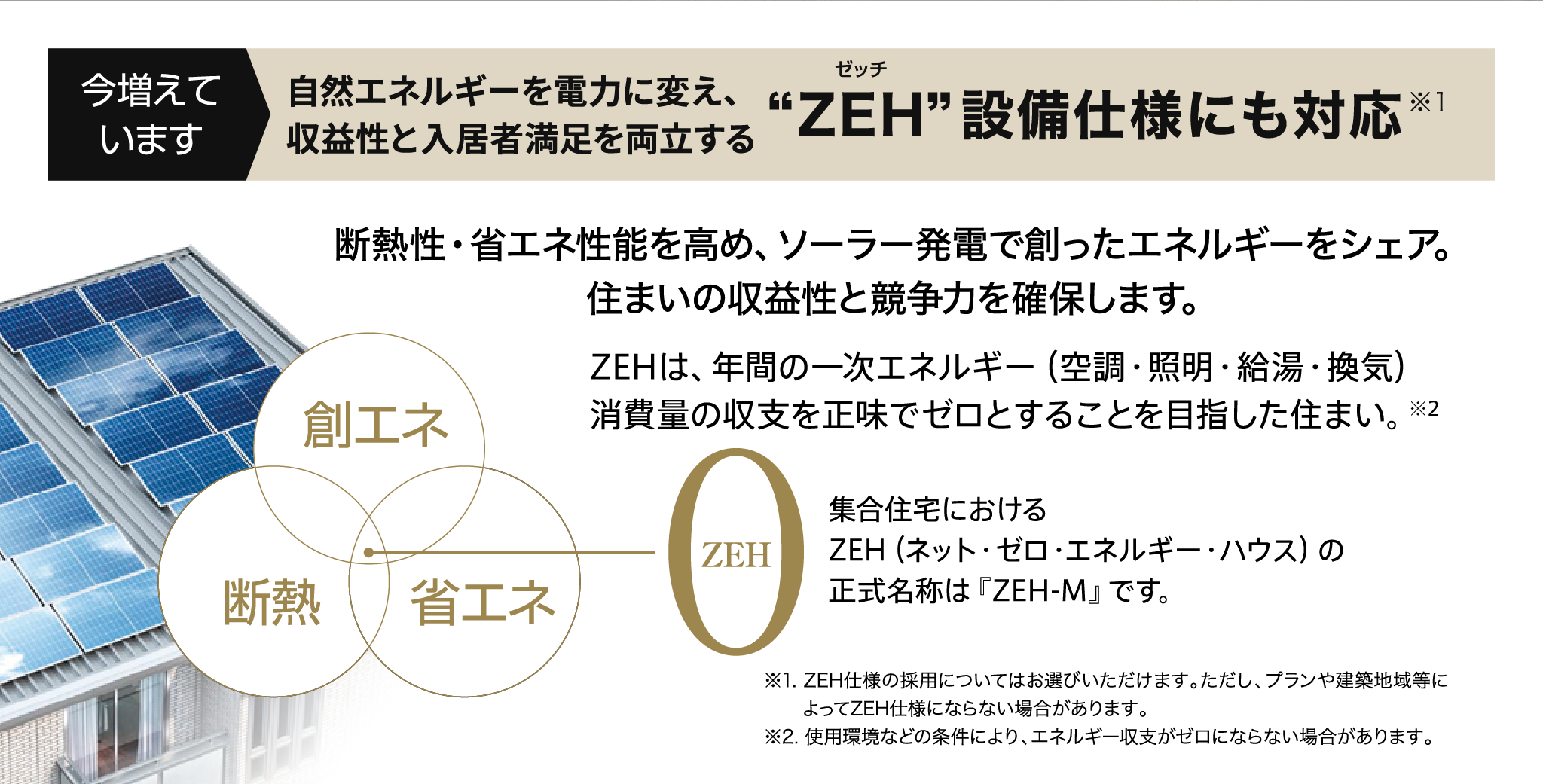 ZEH（ゼッチ）設備仕様にも対応