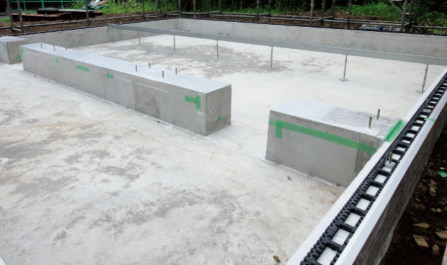 がっちりとした土台イメージ写真