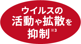 ウイルスの活動や拡散を抑制