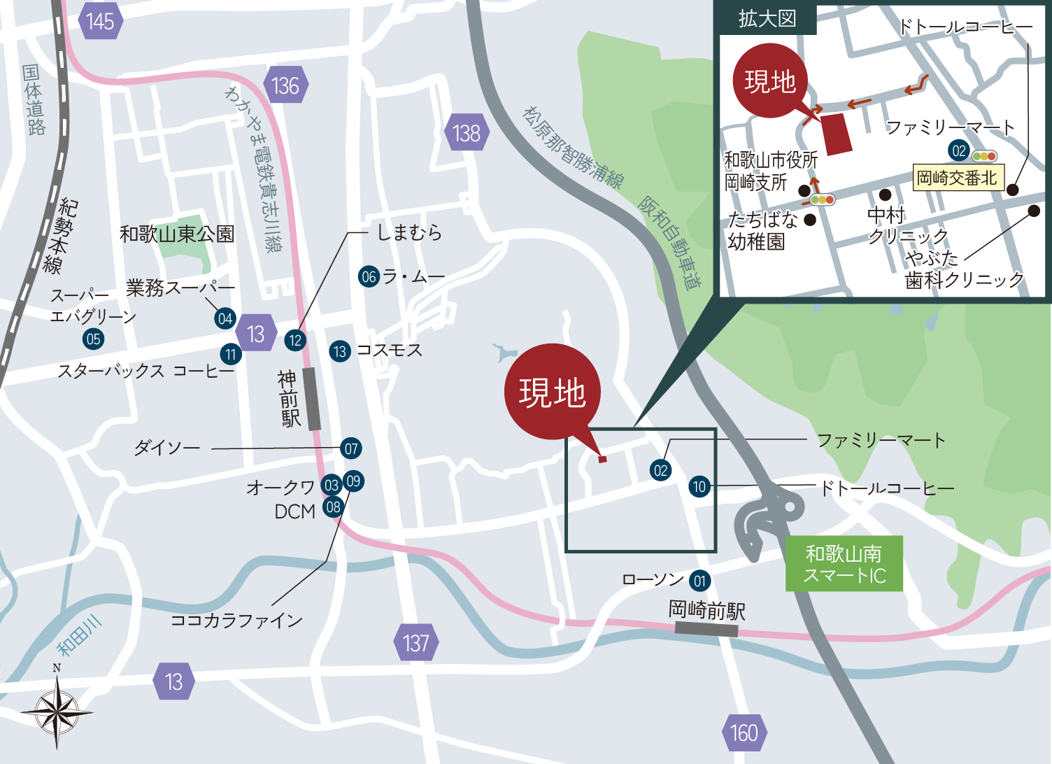 ロケーションマップ（買物施設）