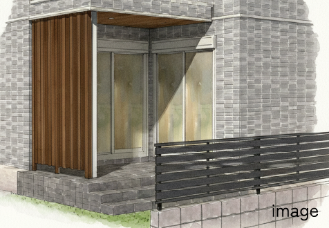 目隠しフェンスイメージ写真